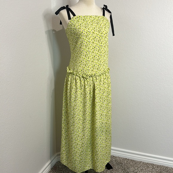 Topshop Floral Midi Dress Size 8 NWT - Picture 3 of 12